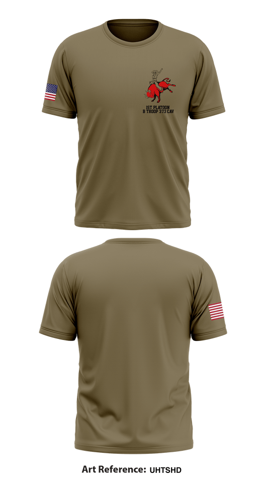 1st platoon B Troop 3-73 CAV Store 1 Core Men's SS Performance Tee - uhTshD