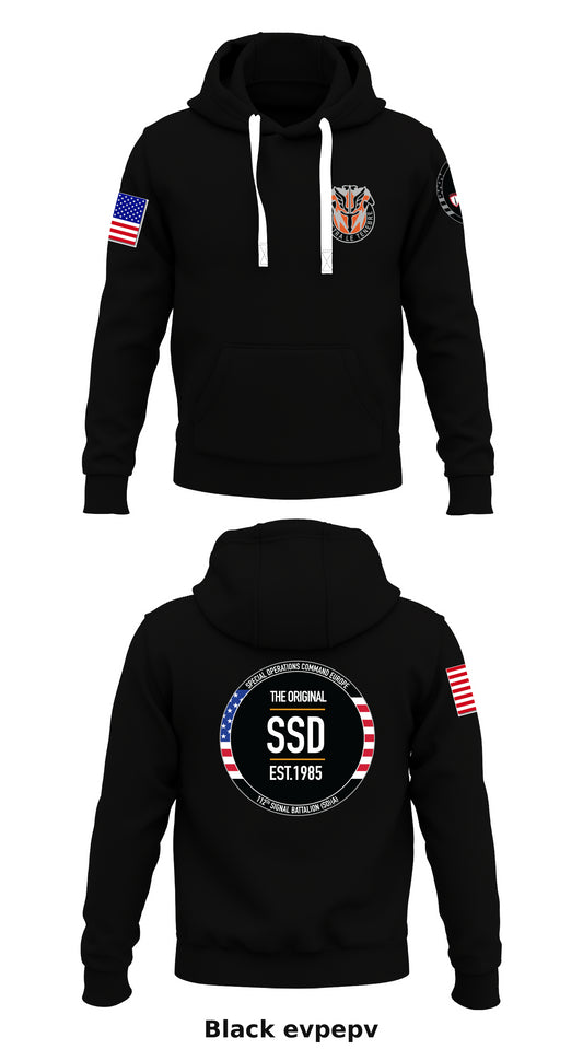 112th SOCEUR Signal Detachment   Store 1  Core Men's Hooded Performance Sweatshirt - evpepv