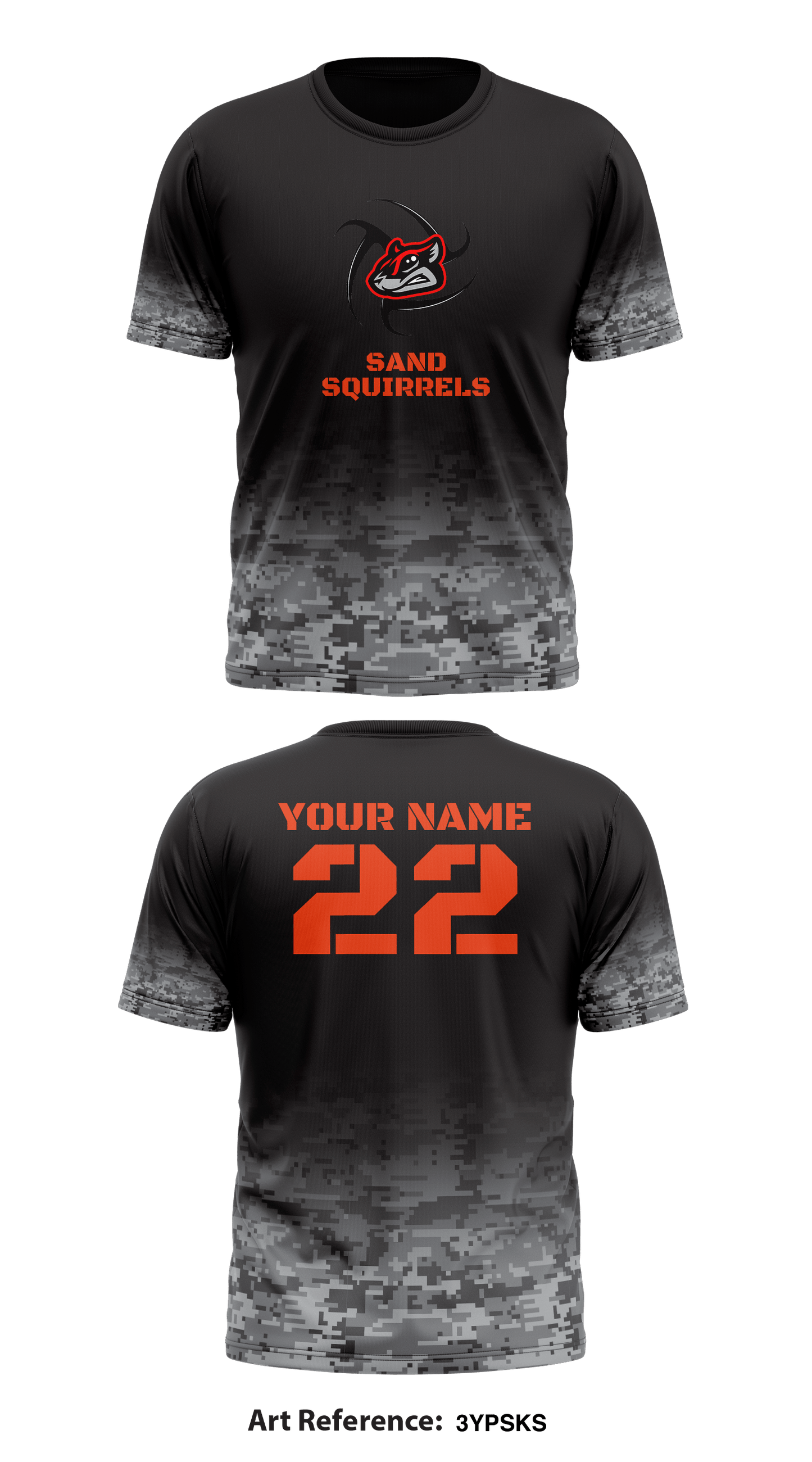 Sand Squirrels Store 1 Core Men's SS Performance Tee - 3YPsKS