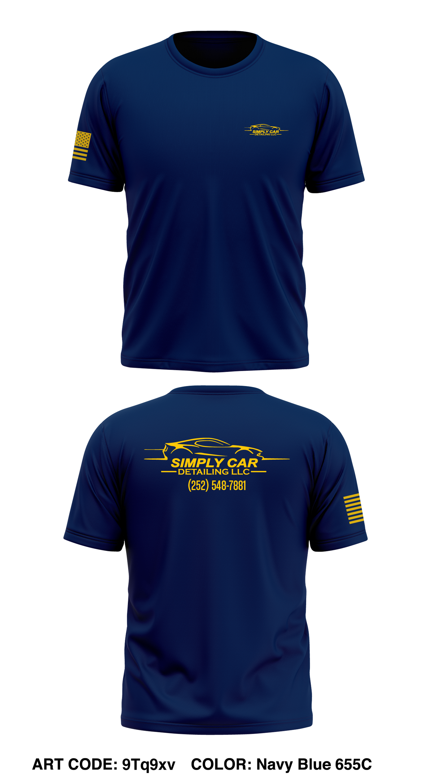 Simply Car Detailing LLC Store 1 Core Men's SS Performance Tee - 9Tq9xv