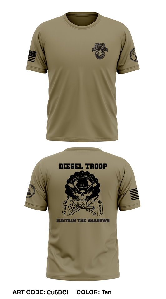 Delta troop, 3-71 Cav Store 1 Core Men's SS Performance Tee - Cu6BCl