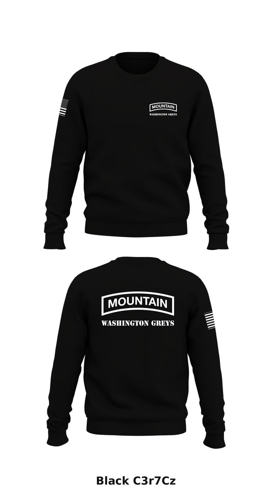 WASHINGTON GREYS Store 1 Core Men's Crewneck Performance Sweatshirt - C3r7Cz