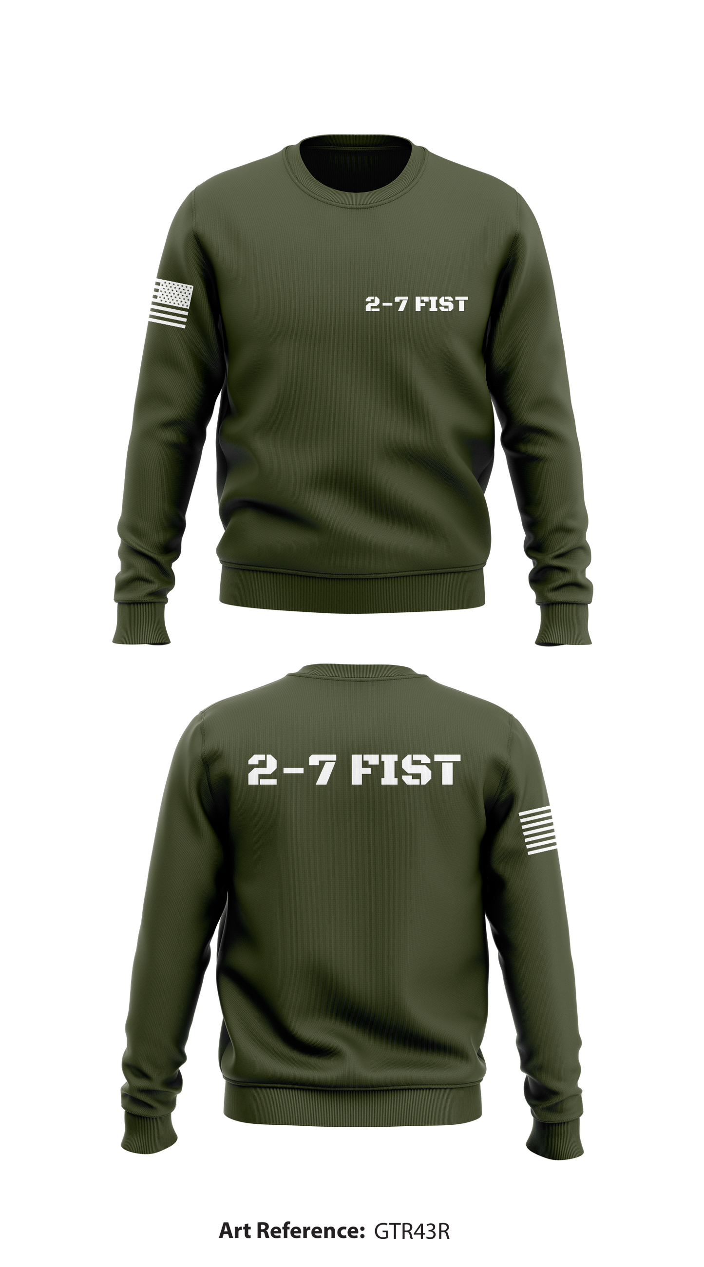 2-7 FIST Store 1 Core Men's Crewneck Performance Sweatshirt - gTr43R