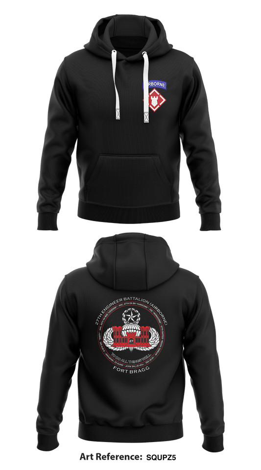 27th Engineer Battalion (Airborne) Store 1  Core Men's Hooded Performance Sweatshirt - SqUpZ5