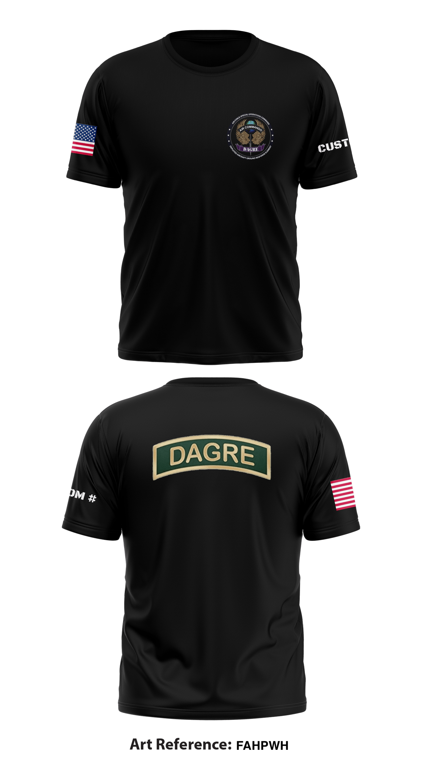 27th Special Operations Security Forces Squadron, DAGRE section Store 1 Core Men's SS Performance Tee - FAHpWH