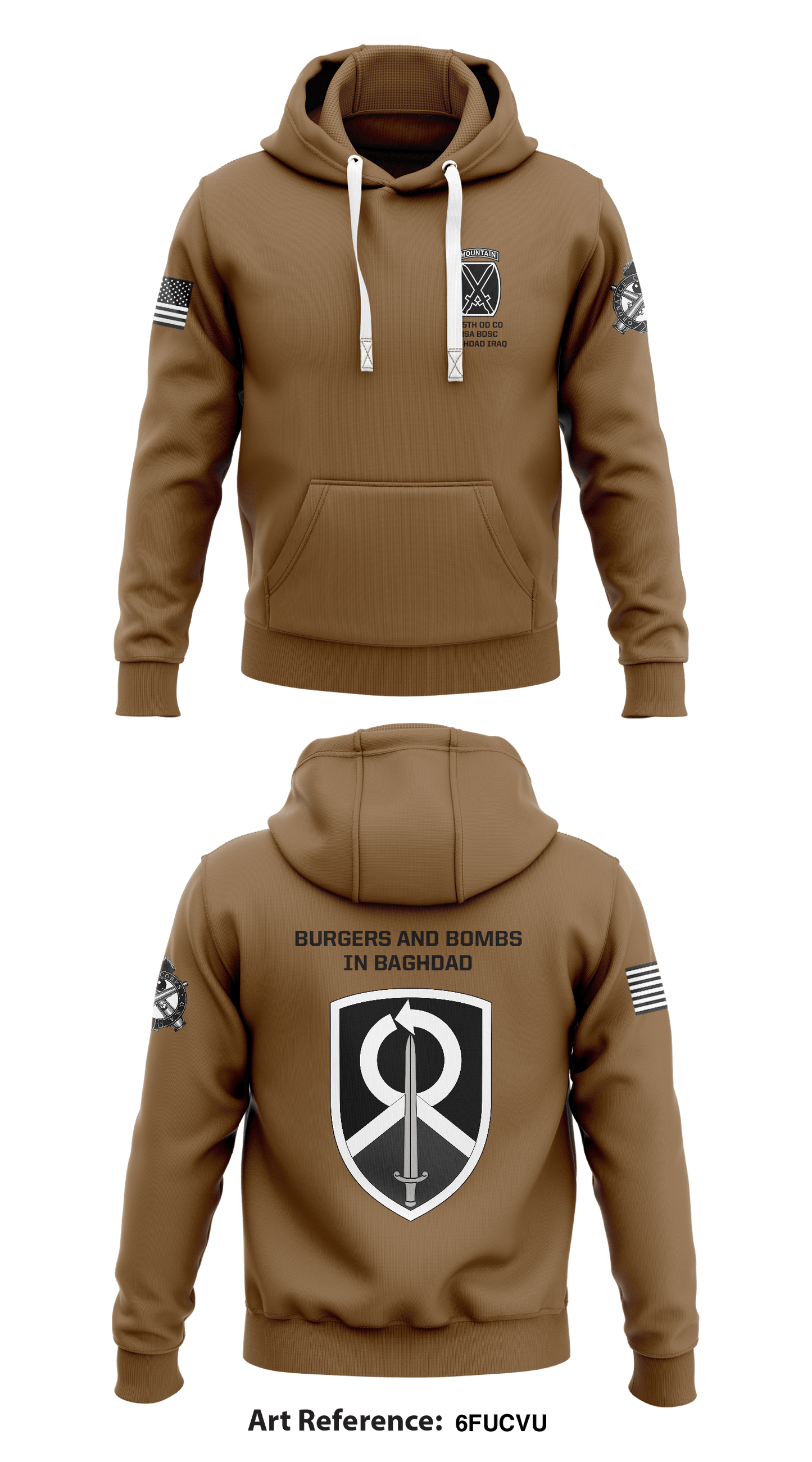 295th OD CO Store 1 Core Men's Hooded Performance Sweatshirt - 6fucvU