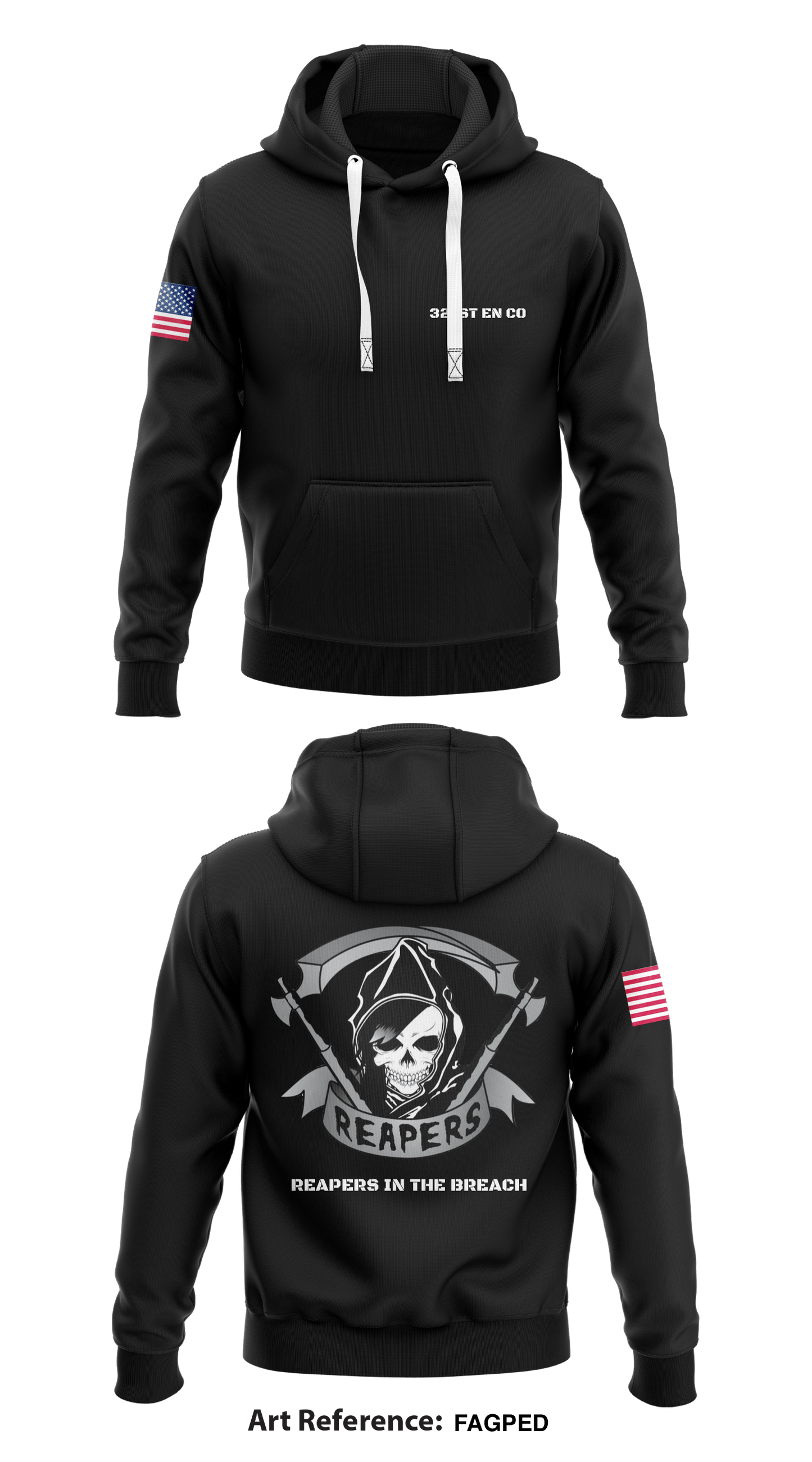 321st En Co Store 1  Core Men's Hooded Performance Sweatshirt - fAGPed