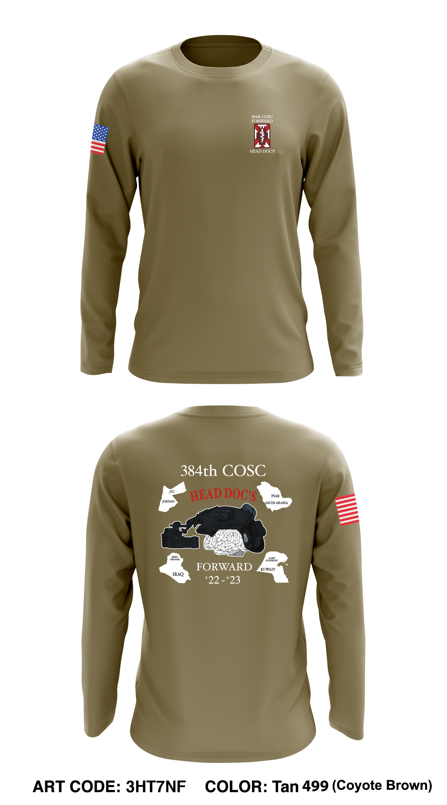 384th COSC Core Men's LS Performance Tee - 3HT7NF