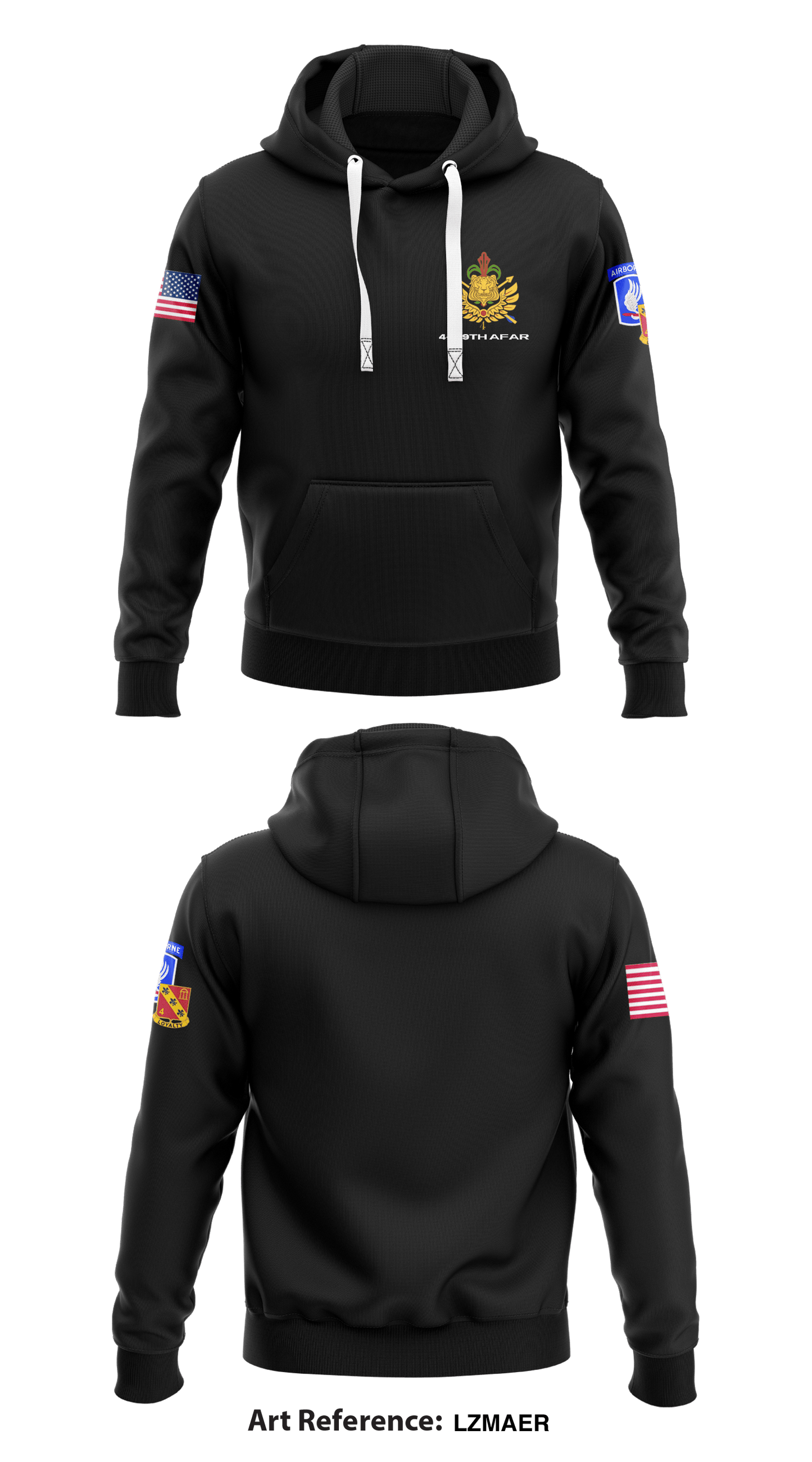 4-319th AFAR  Core Men's Hooded Performance Sweatshirt - LZMAeR