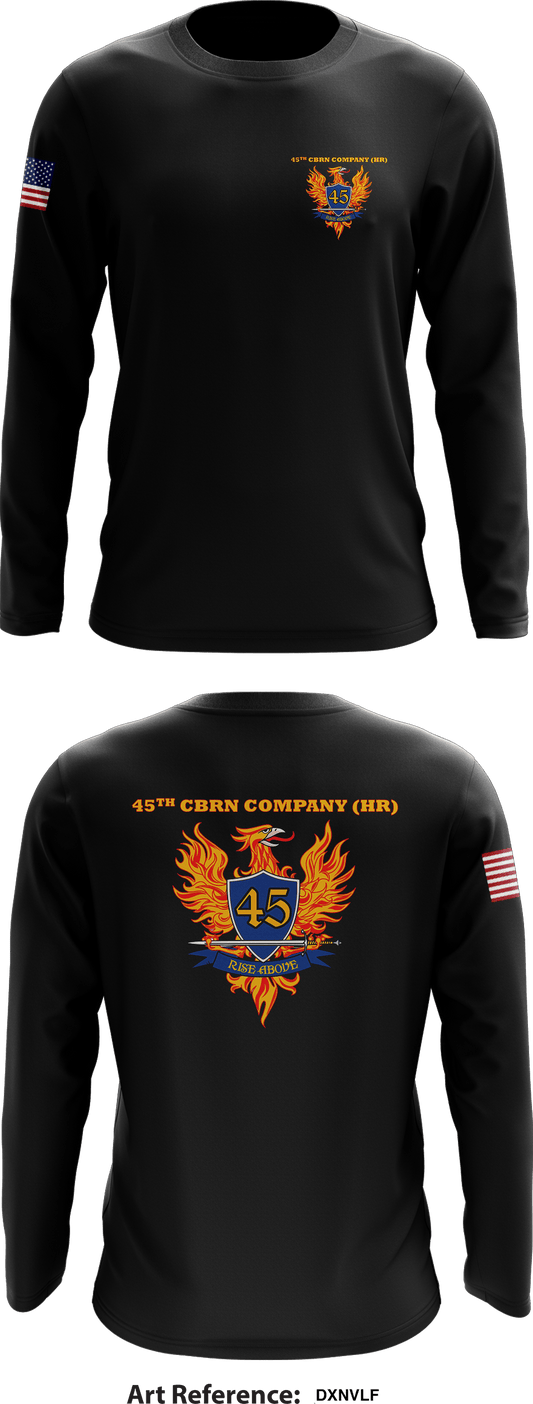 45TH CBRN CO (HR) Store 1 Core Men's LS Performance Tee - dxnVLf