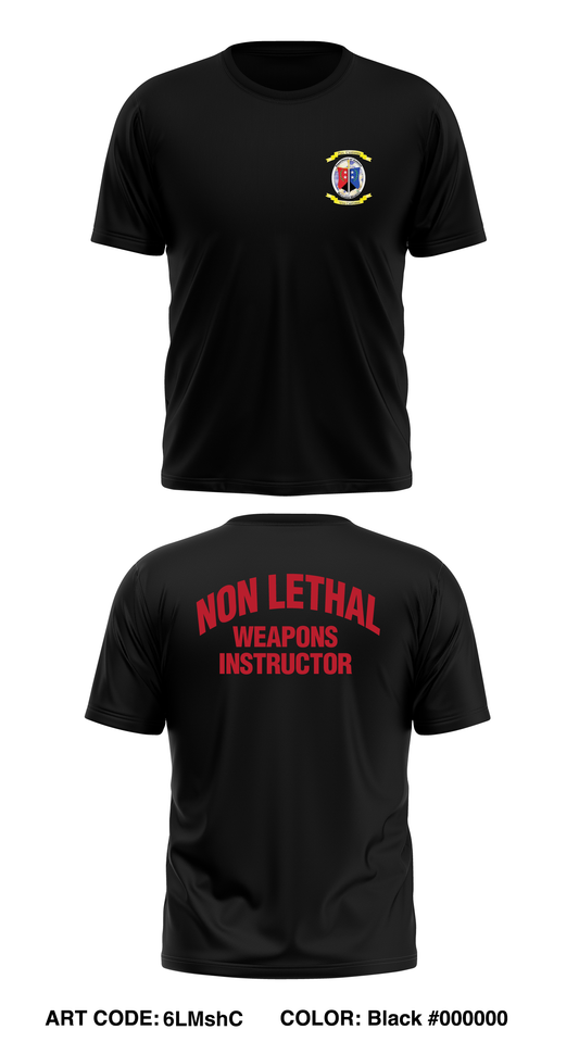 DoD Interservice Non Lethal Weapons Instructor Trainer Course Performance Short Sleeve Core Men's SS Performance Tee - 6LMshC