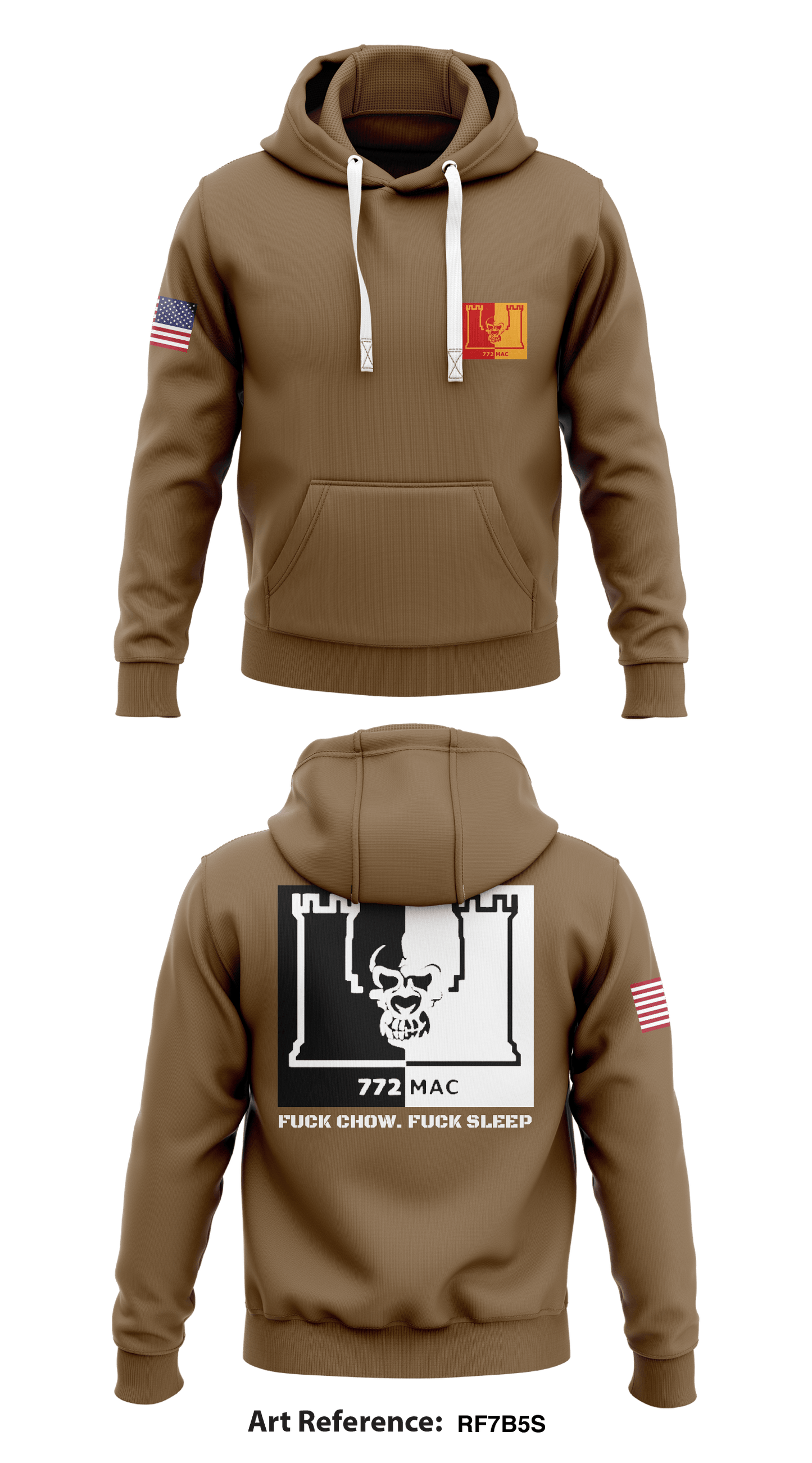 772nd engineer company  Core Men's Hooded Performance Sweatshirt - rf7B5S