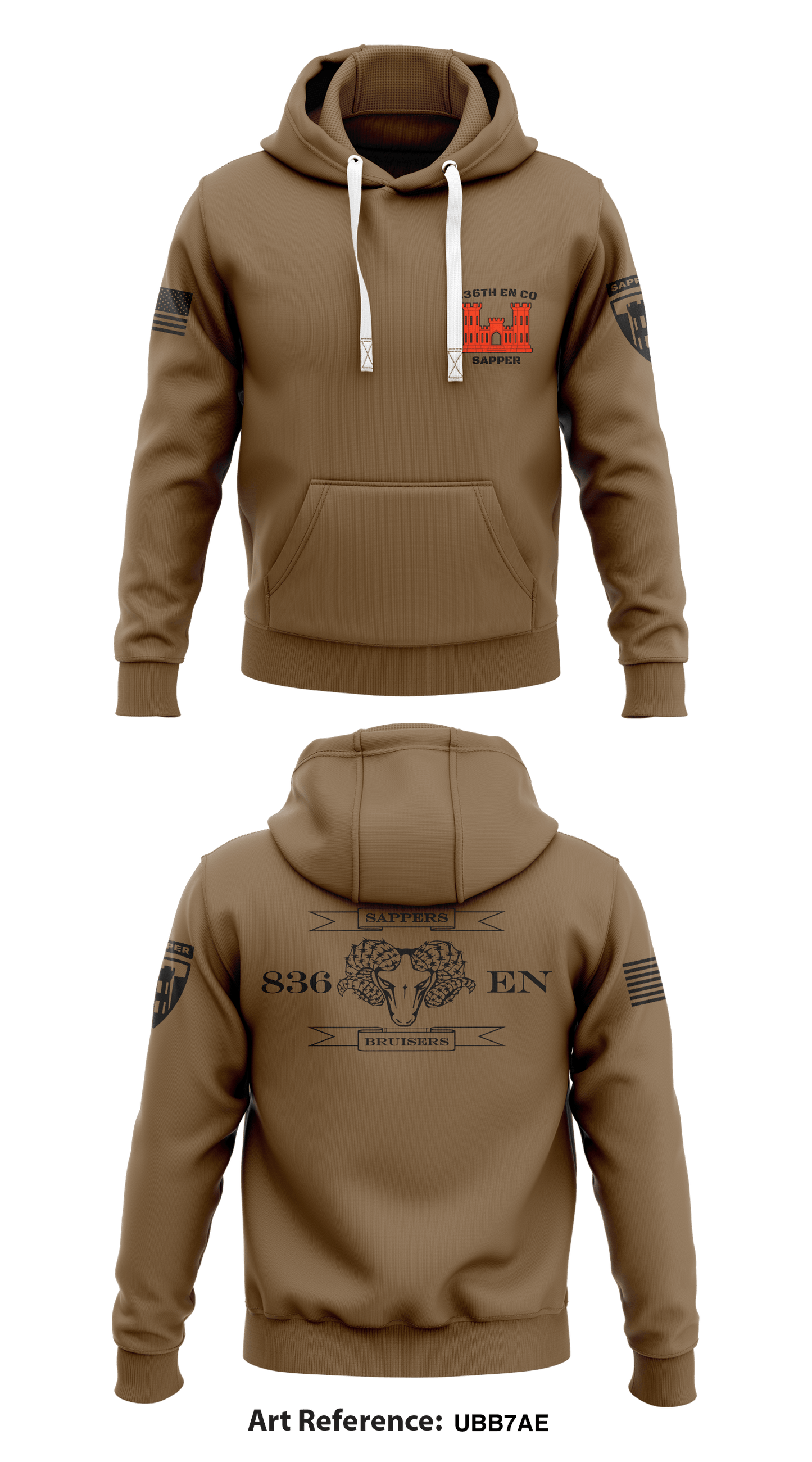 836th EN CO (Sapper) Store 1  Core Men's Hooded Performance Sweatshirt - UbB7Ae