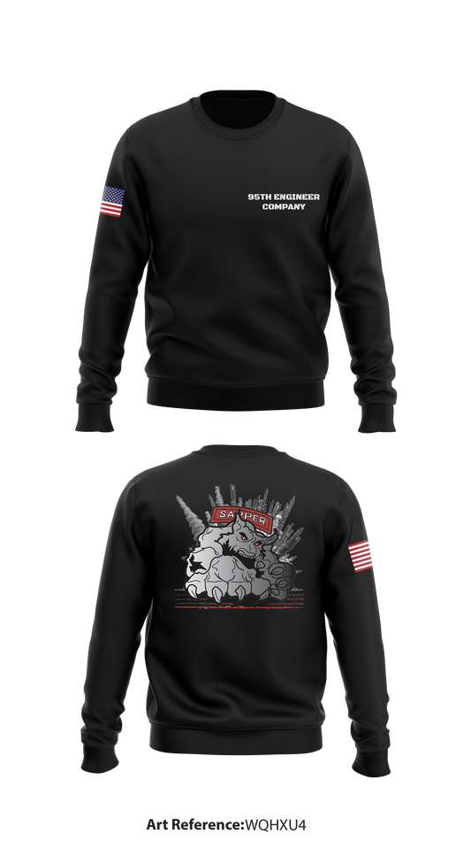 95th Engineer Company  Store 1 Core Men's Crewneck Performance Sweatshirt - WqHXU4