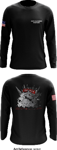 95th Engineer Company  Store 1 Core Men's LS Performance Tee - BJRAGR