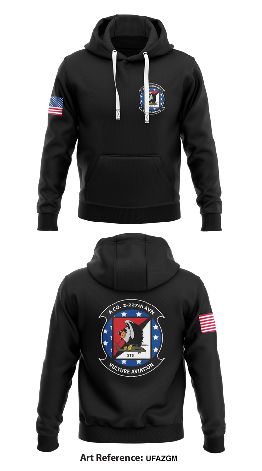 A Co. 2-227th AVN VULTURES Store 1  Core Men's Hooded Performance Sweatshirt - ufaZGM