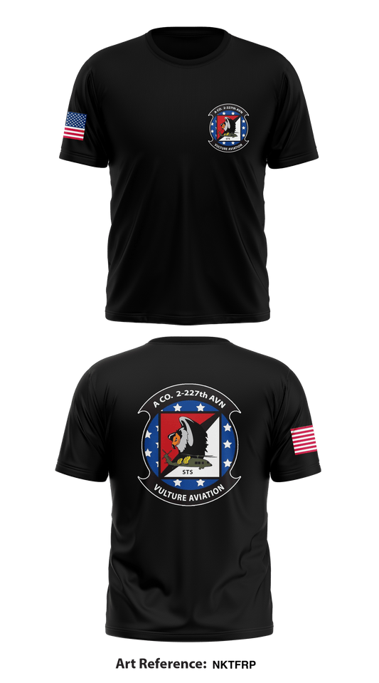 A Co. 2-227th AVN VULTURES Store 1 Core Men's SS Performance Tee - NkTFRp