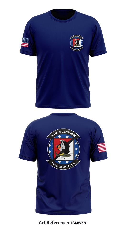 A Co. 2-227th AVN VULTURES Store 1 Core Men's SS Performance Tee - tsMWzm