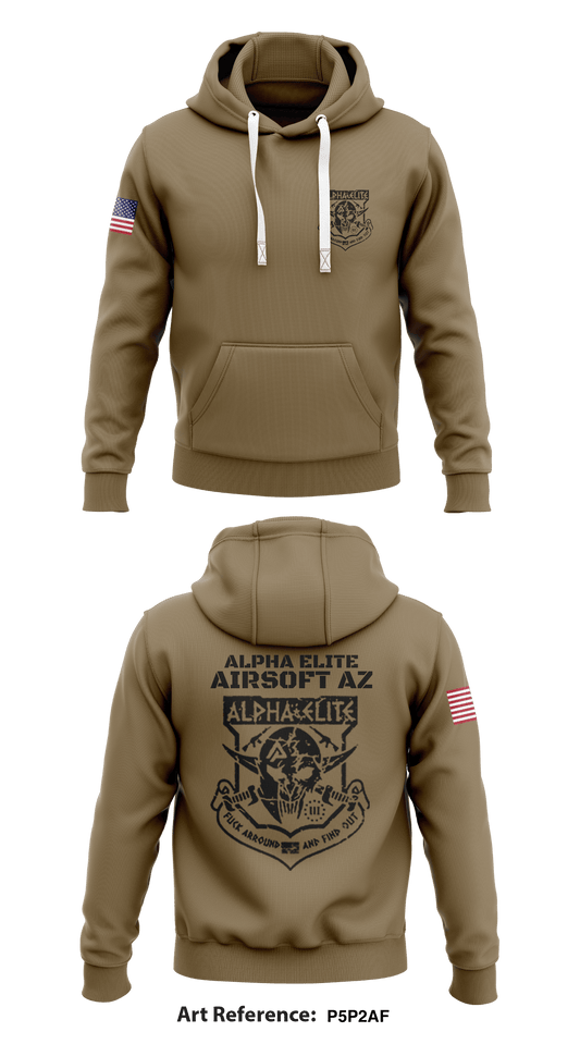 Alpha Elite Airsoft Store 2 Core Men's Hooded Performance Sweatshirt - p5p2AF