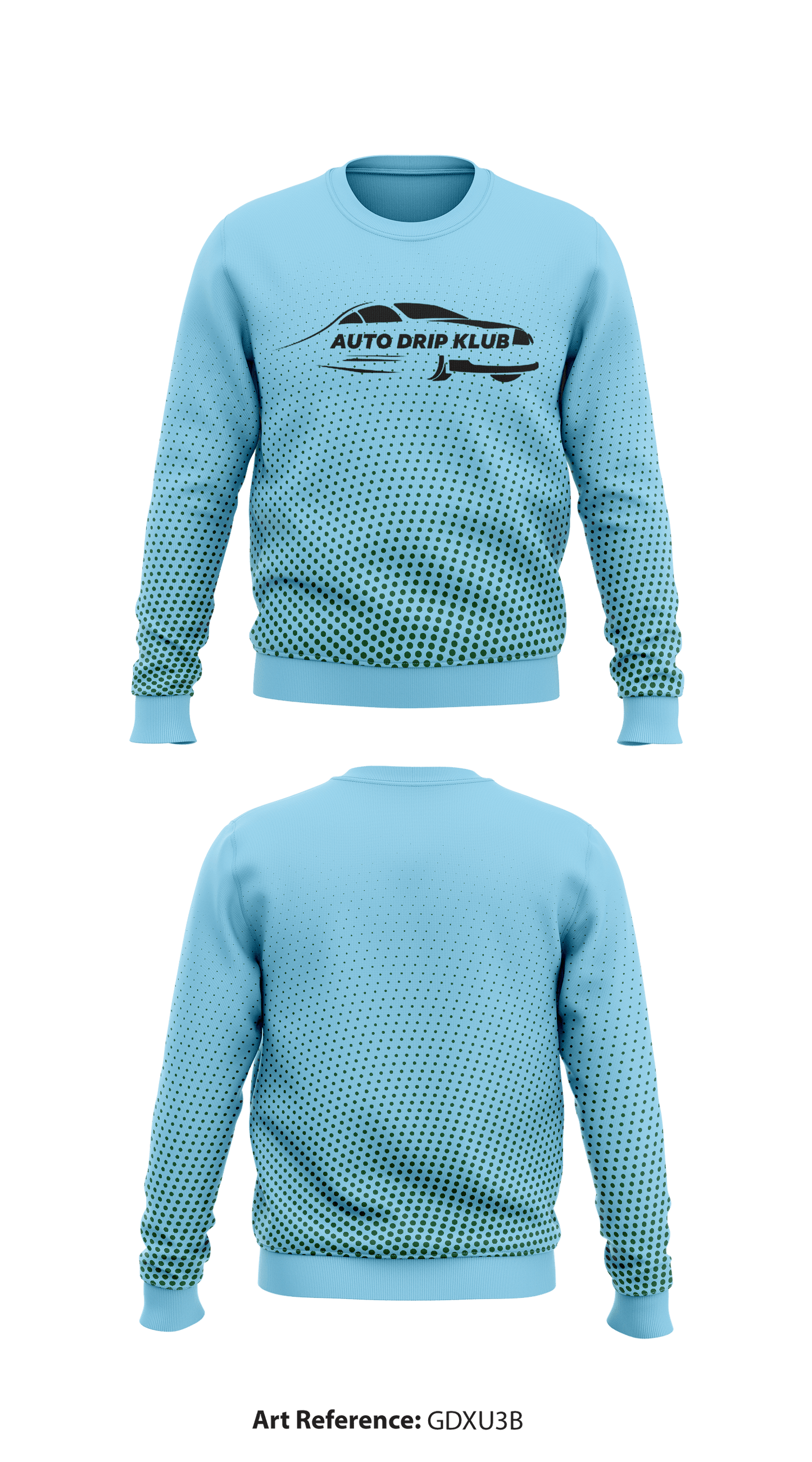 Auto Drip Klub Core Men's Crewneck Performance Sweatshirt - gdxU3B
