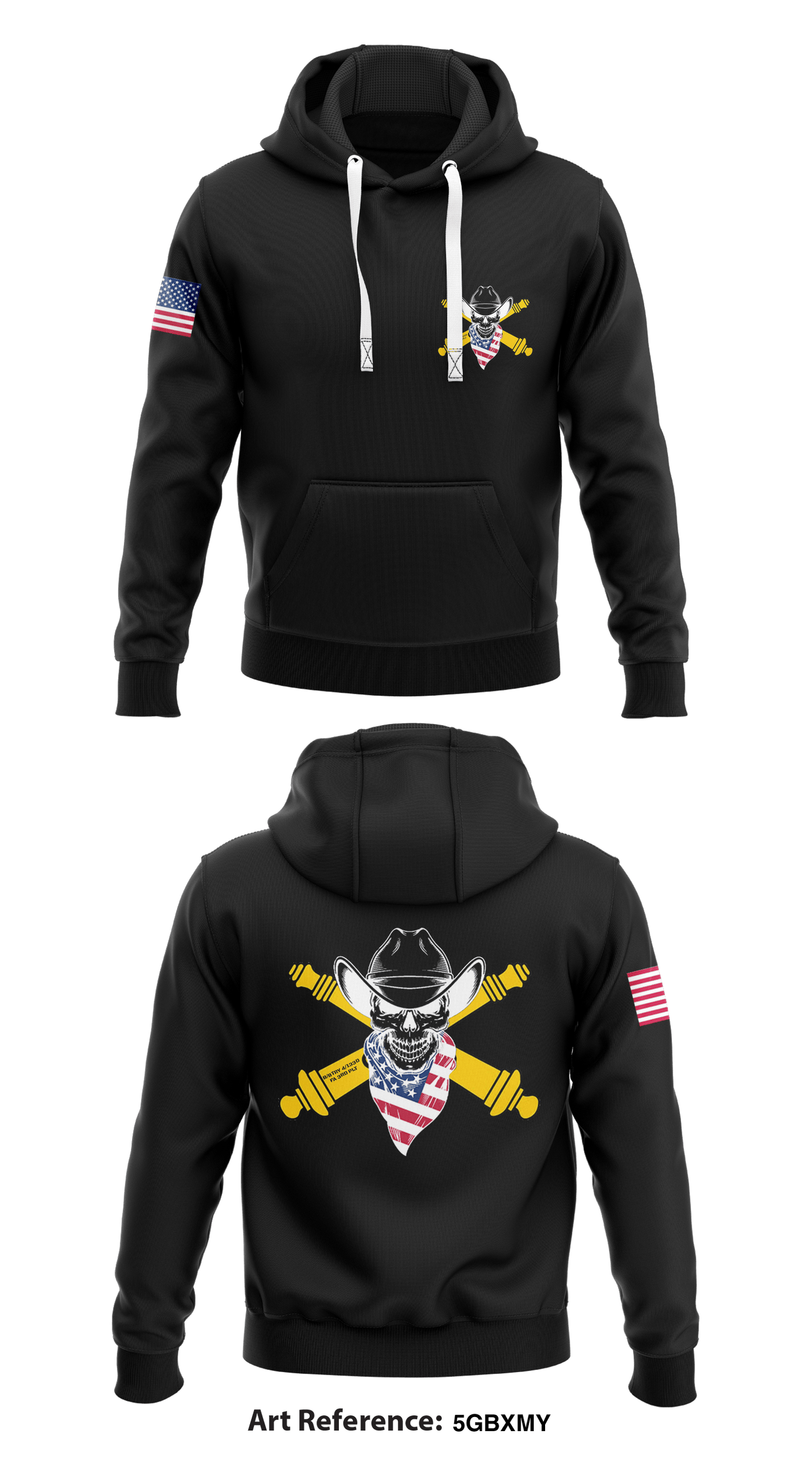 B/BTRY 4/133D FA 3RD PLT Store 1  Core Men's Hooded Performance Sweatshirt - 5GbxMy