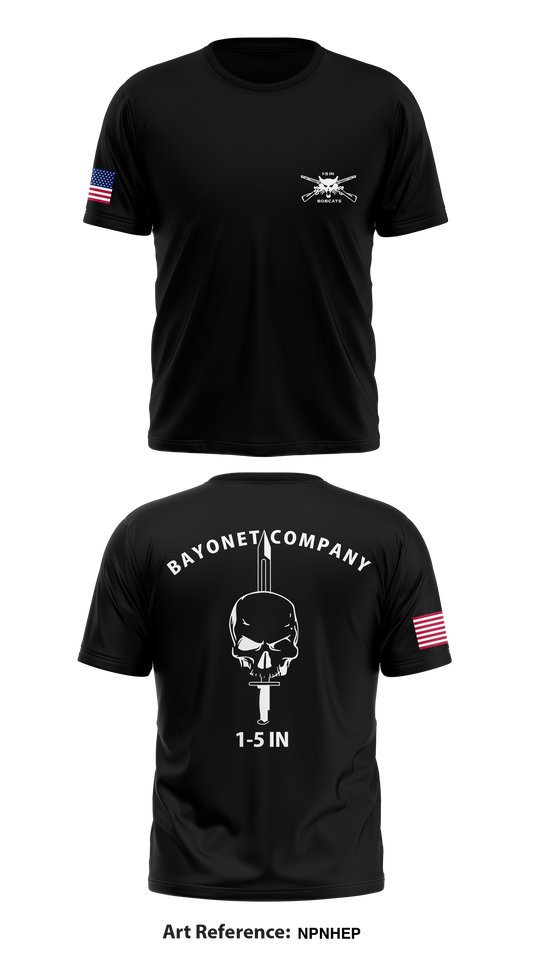 Bayonet Company 1-5 INF Store 1 Core Men's SS Performance Tee - nPNhEP