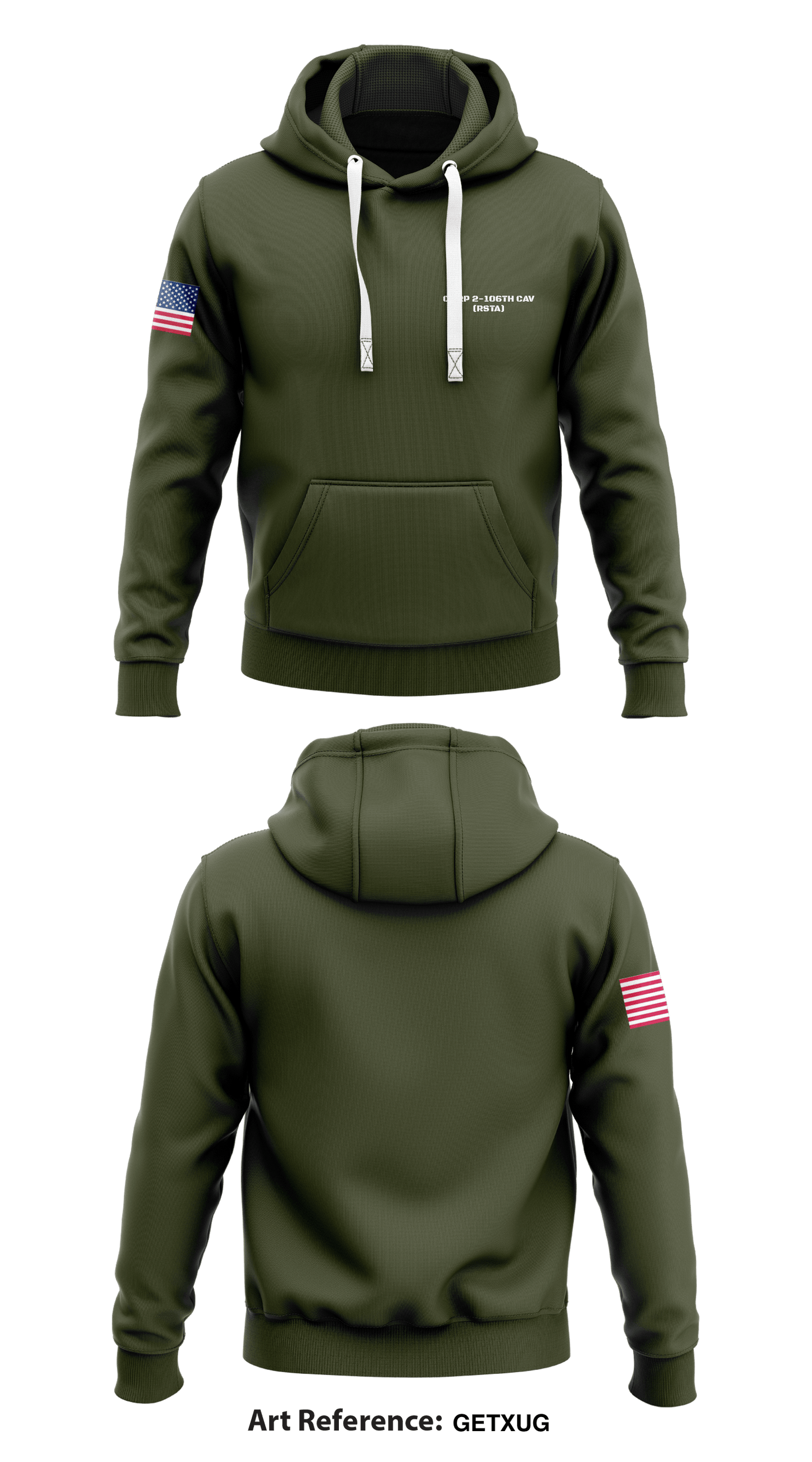 C Trp 2-16th Cav (RSTA)  Core Men's Hooded Performance Sweatshirt - GetXUG