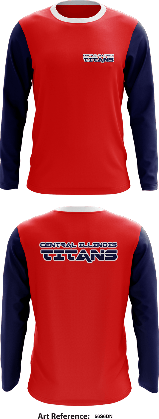 Central Illinois Titans Store 1 Core Men's LS Performance Tee - 56S6DN