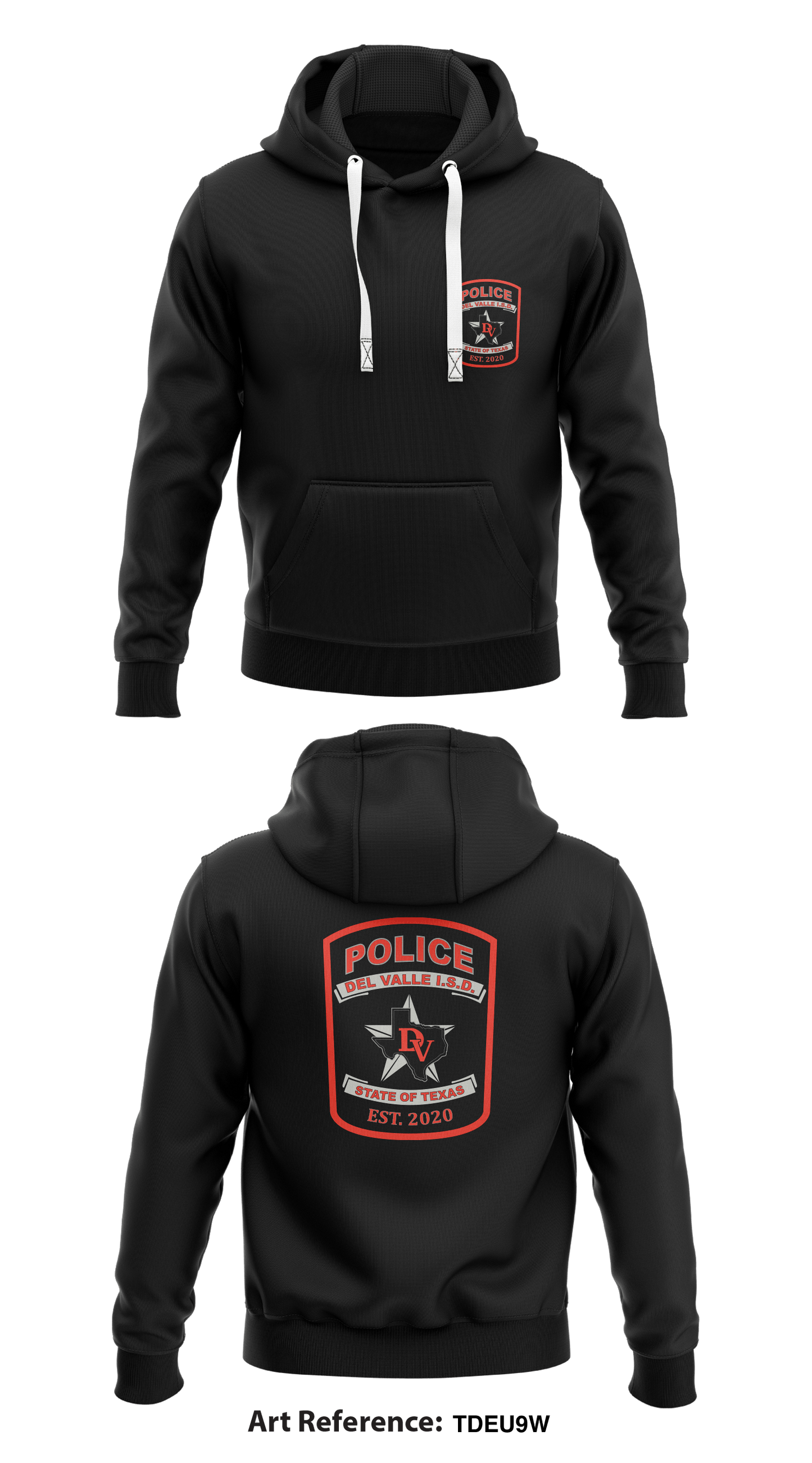 Del Valle ISD Police Store 1  Core Men's Hooded Performance Sweatshirt - TdEU9w