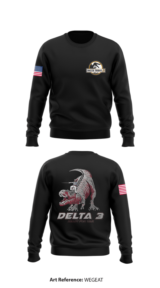 Delta Company 3rd Regiment, West Point Core Men's Crewneck Performance Sweatshirt - WeGEAt