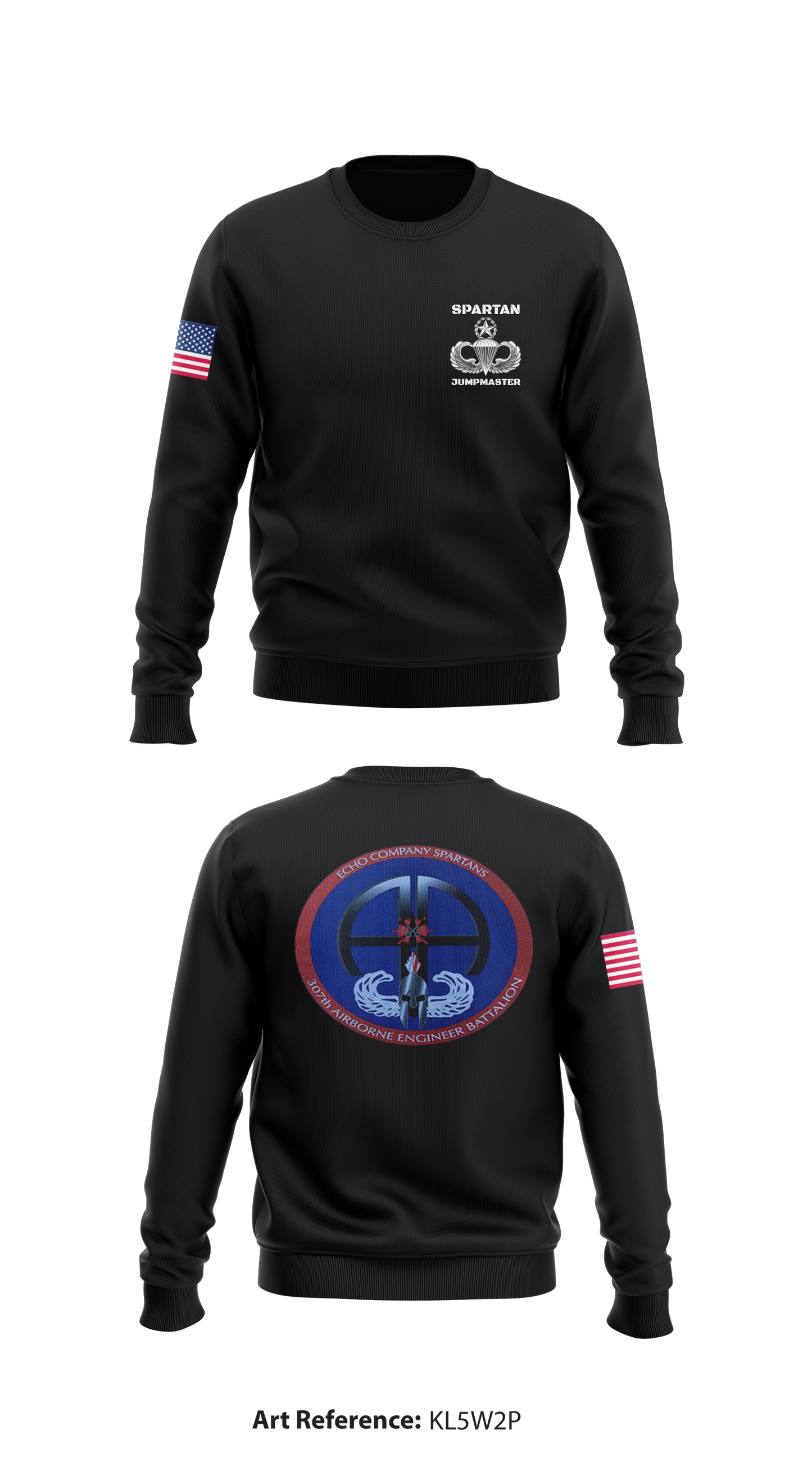 Echo Company, 307th Airborne Engineer Battalion Core Men's Crewneck Performance Sweatshirt - kL5W2p