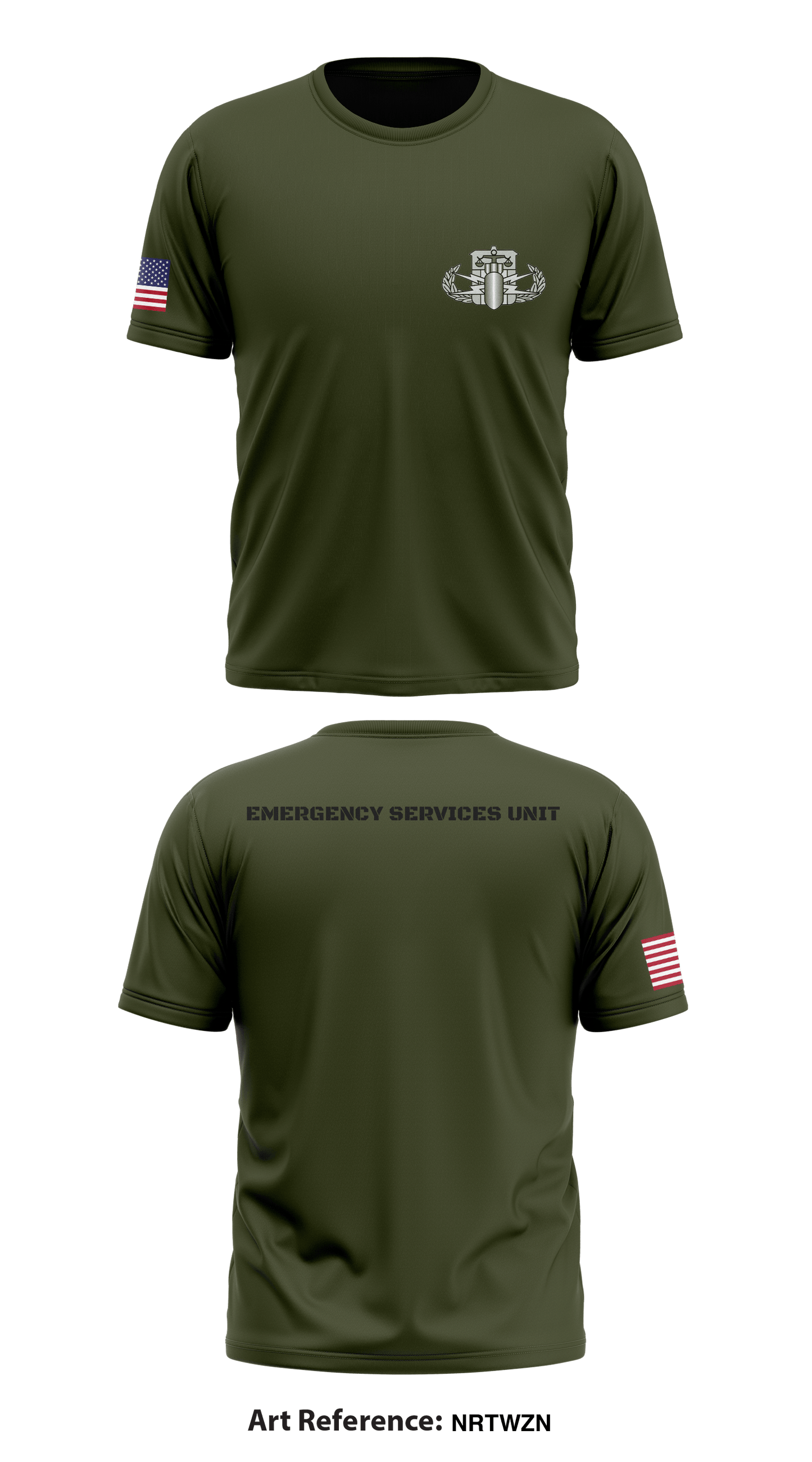 Copy of Emergency Services Unit  Store 1 Core Men's SS Performance Tee - nRTwzN
