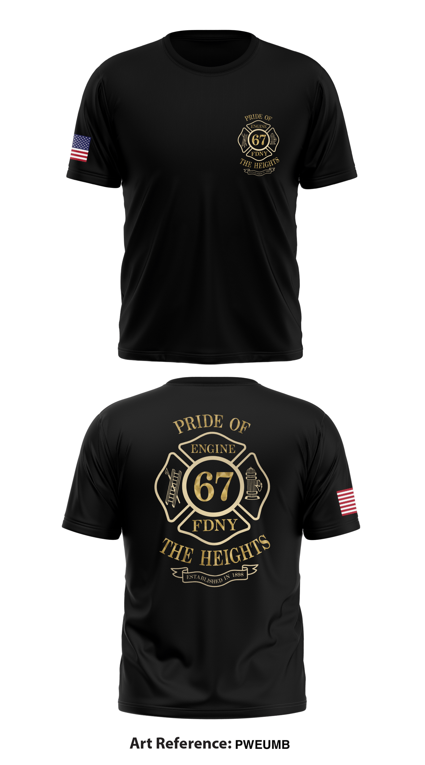 Engine 67 Store 1 Core Men's SS Performance Tee - PWEuMb