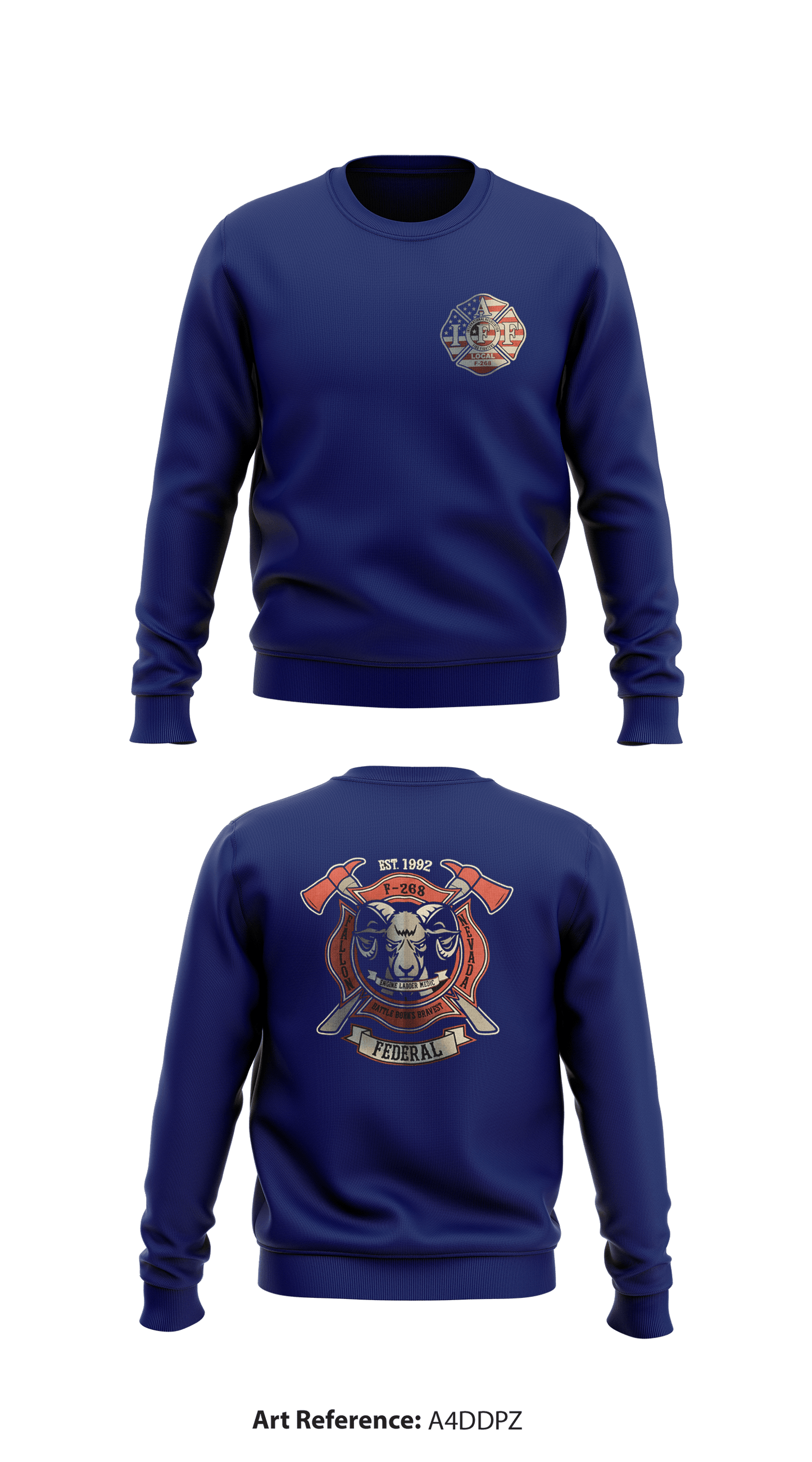 Federal Fire Department NAS Fallon Store 1 Core Men's Crewneck Performance Sweatshirt - a4ddPz