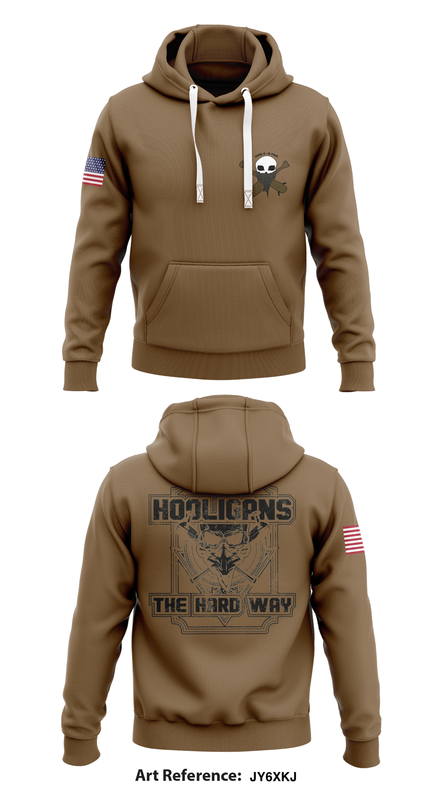 HHB 2nd Battalion 8th Field Artillery Regiment Core Men's Hooded Performance Sweatshirt - jy6XKJ