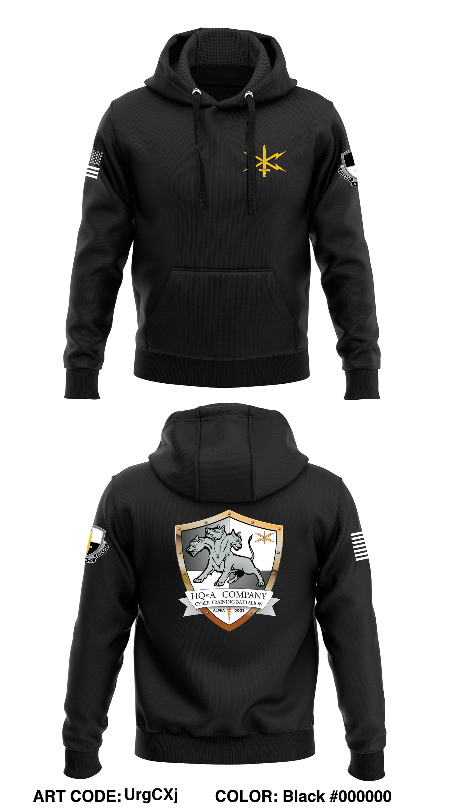HQ & A Co, CTB, 15th Signal BDE Store 1  Core Men's Hooded Performance Sweatshirt - UrgCXj