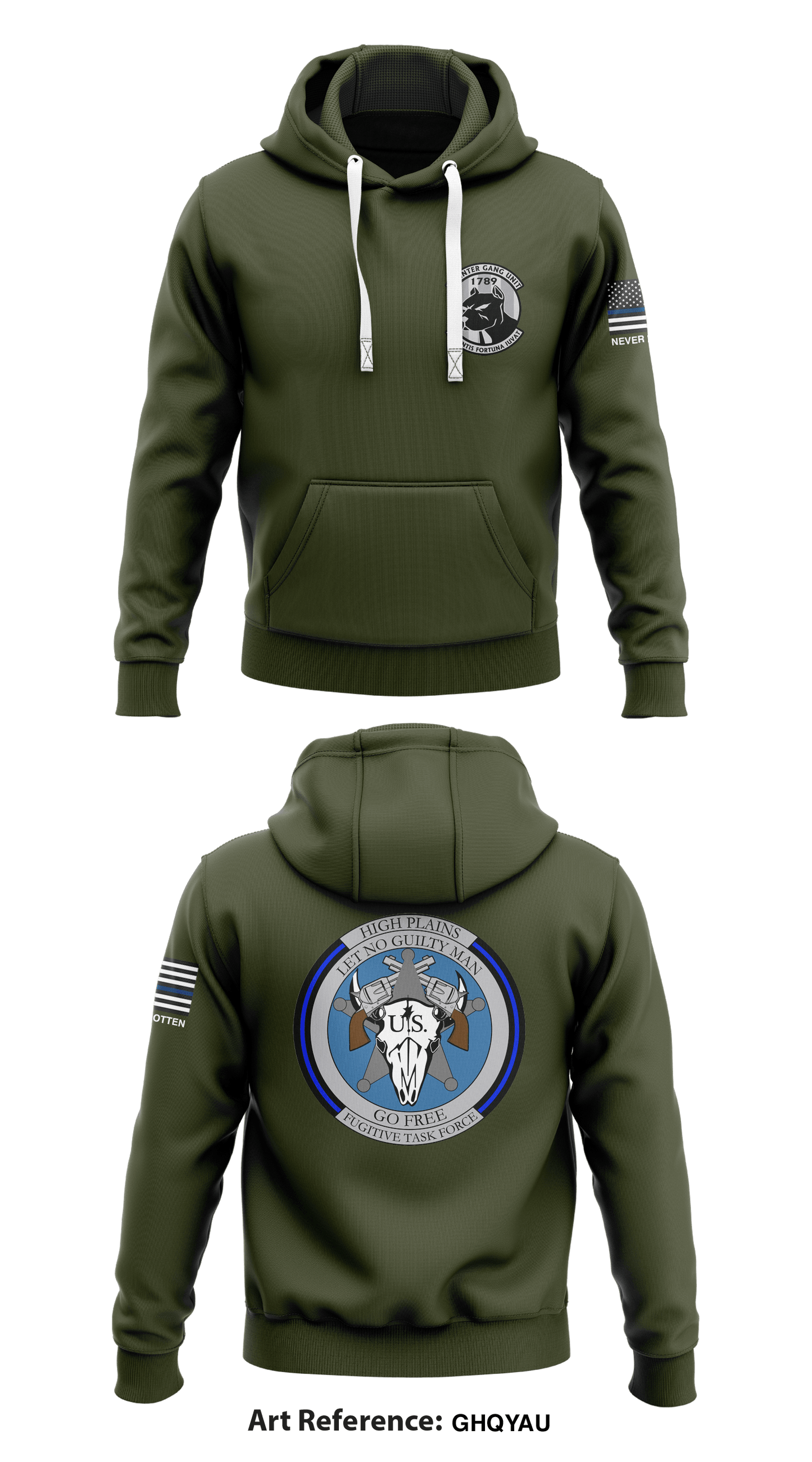 High Plains Violent Offender Task Force  Core Men's Hooded Performance Sweatshirt - ghQyau
