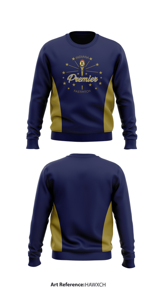 IndianaPremier Fastpitch Store 1 Core Men's Crewneck Performance Sweatshirt - hawxCh