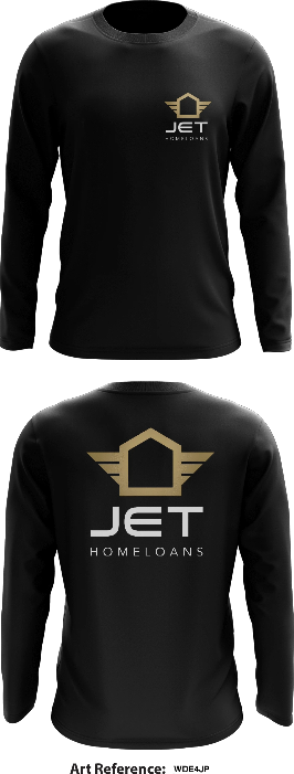 Jet HomeLoans Store 1 Core Men's LS Performance Tee - WdE4jP