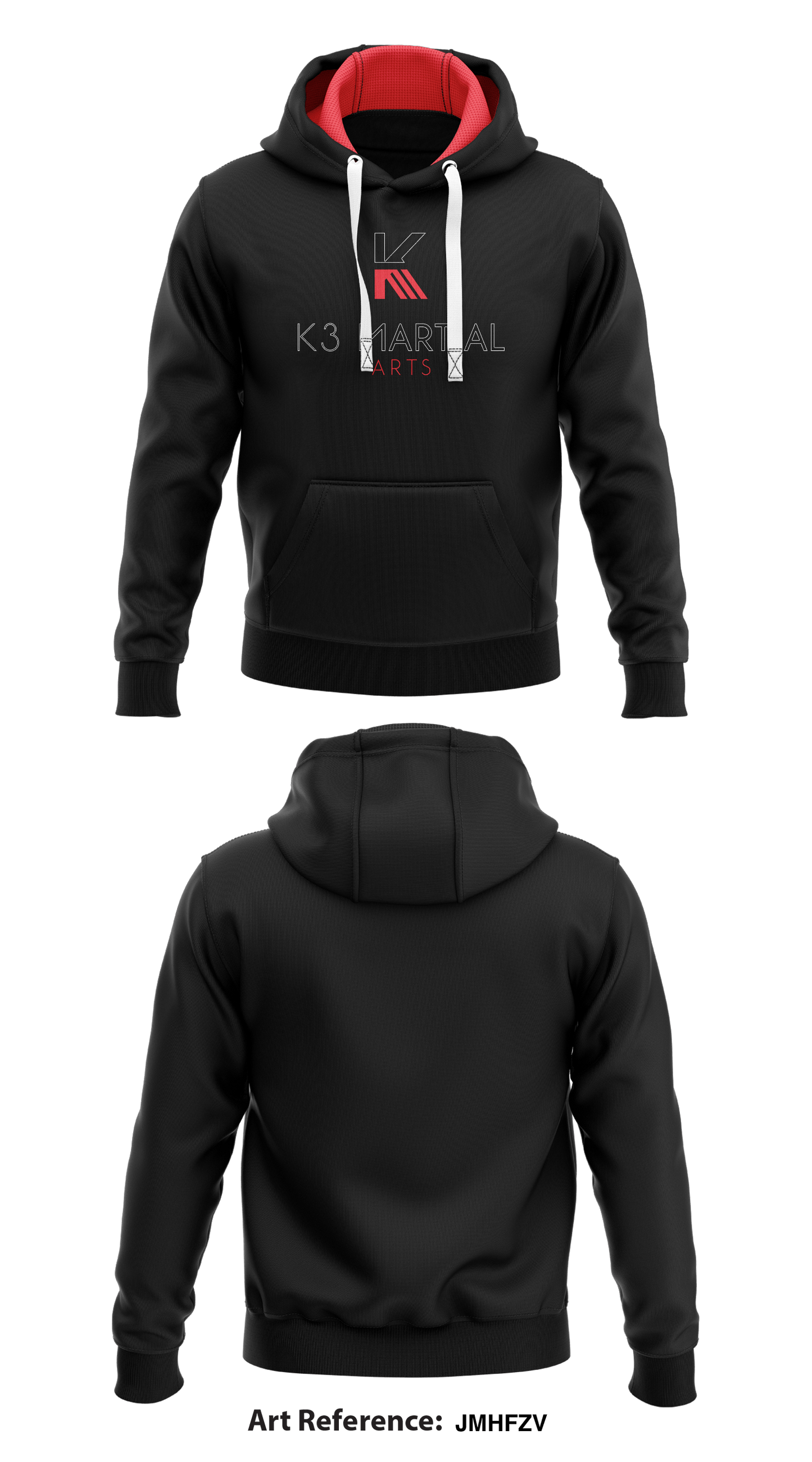 K3 Martial Arts  Core Men's Hooded Performance Sweatshirt - jmHfZV