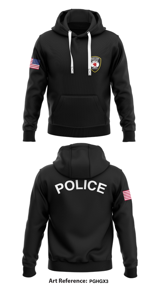 Macon Police  Store 1  Core Men's Hooded Performance Sweatshirt - pGHGx3