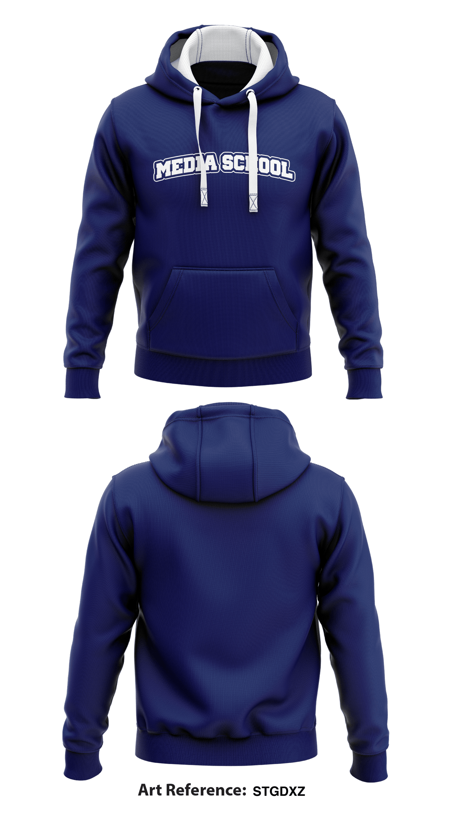Media School Store 1  Core Men's Hooded Performance Sweatshirt - STGDxz