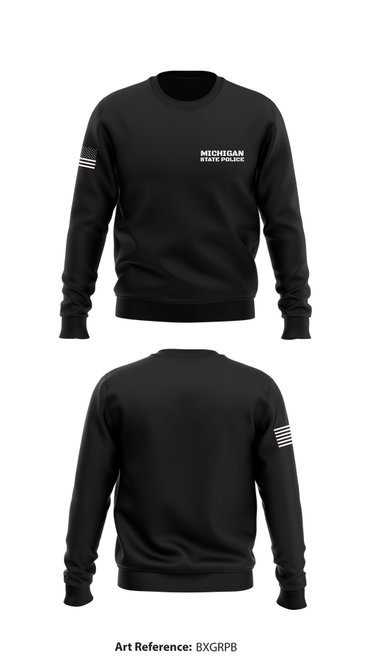 Michigan State Police Store 1 Core Men's Crewneck Performance Sweatshirt - bxGRpB