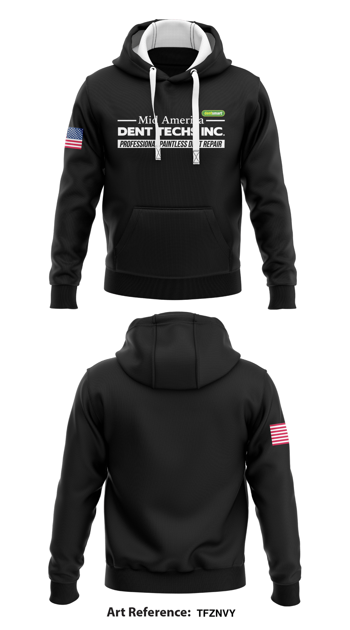 Mid America Dent Techs Inc.  Core Men's Hooded Performance Sweatshirt - TFZNvy