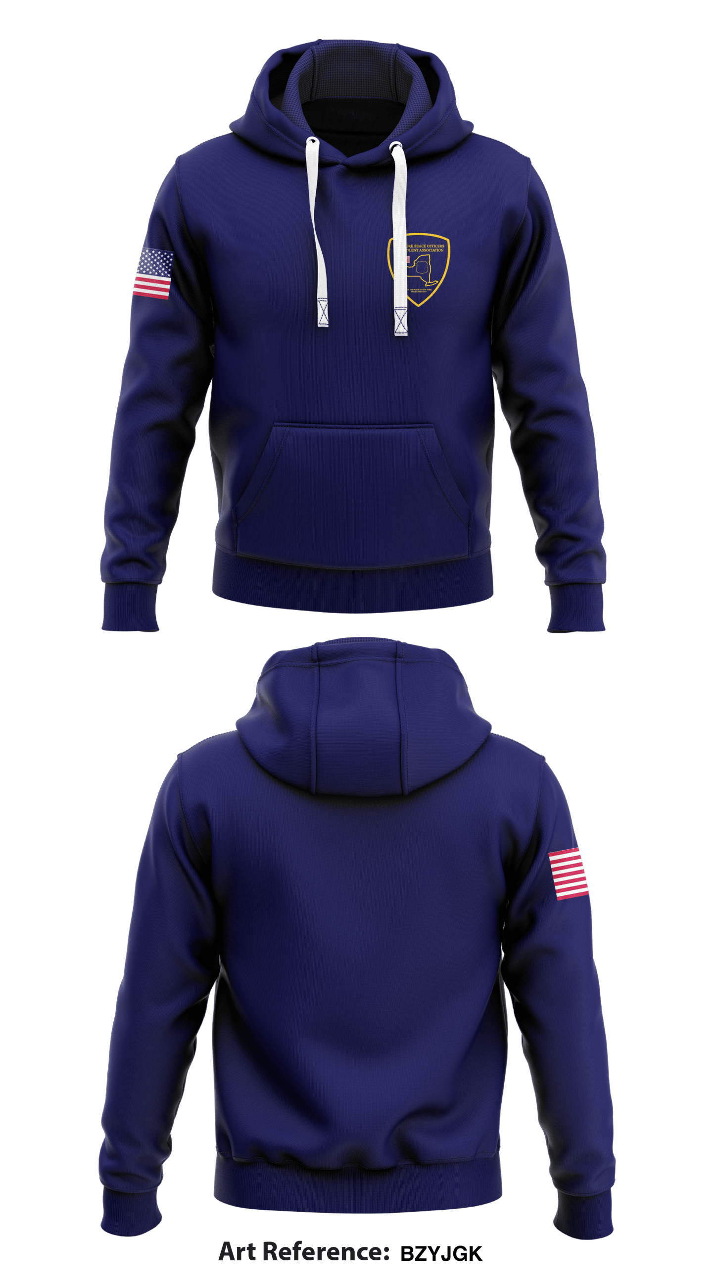 NY PEACE OFFICERS AMERICAN WARPIPES AND BENEVOLENT ASSOCIATION  Store 1  Core Men's Hooded Performance Sweatshirt - BzyjGK