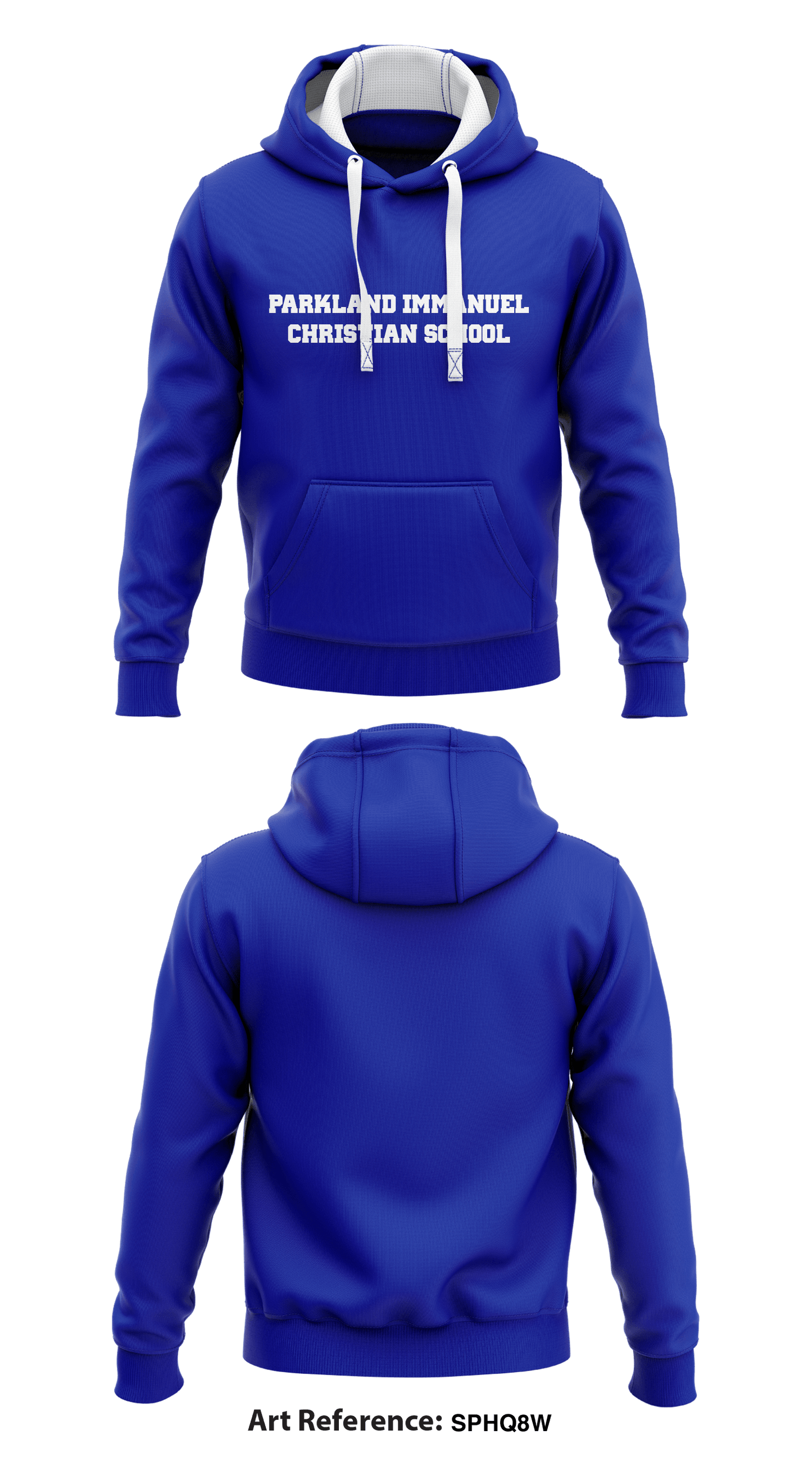 Parkland Immanuel Christian School Store 1  Core Men's Hooded Performance Sweatshirt - Sphq8w