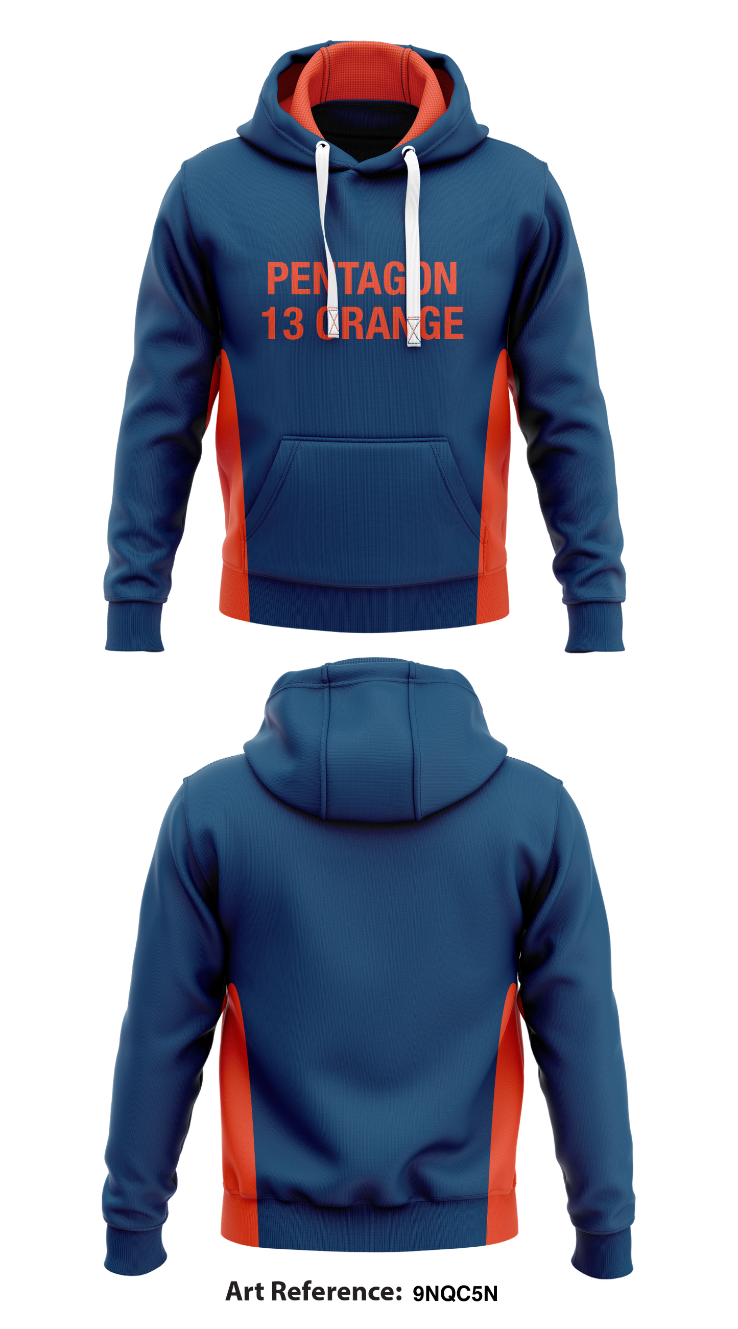 Pentagon 13 orange Store 1  Core Men's Hooded Performance Sweatshirt - 9NQC5n