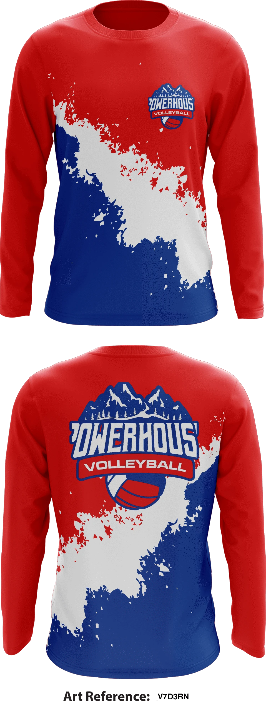 Powerhouse Volleyball Store 1 Core Men's LS Performance Tee - GtSR6H