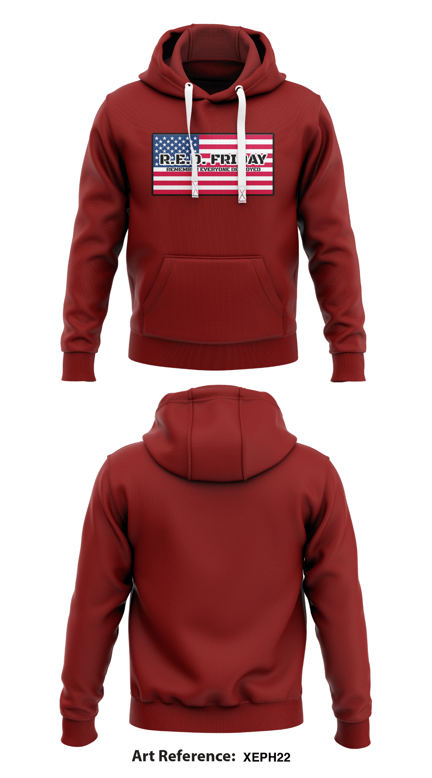 R.E.D. FRIDAY Store 1  Core Men's Hooded Performance Sweatshirt - xeph22