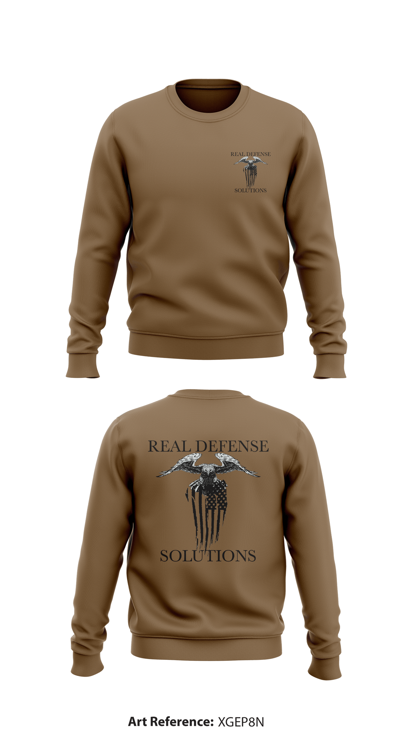 REAL DEFENSE SOLUTIONS Store 1 Core Men's Crewneck Performance Sweatshirt - XgeP8n